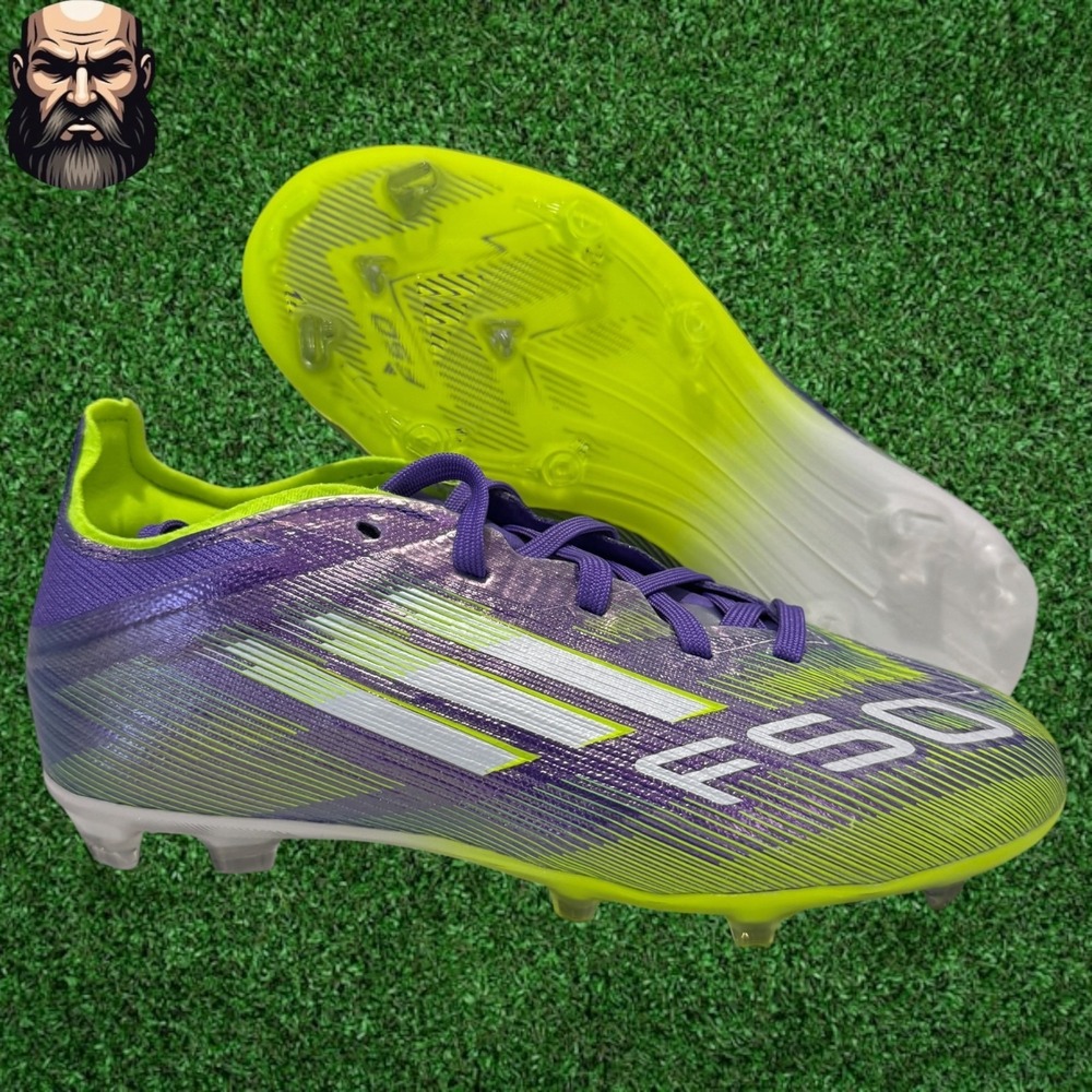 Adidas‎ F50 Elite FG Purple Rush Lucid Lemon JH7714 Soccer Cleats Youth Size 1